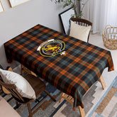 Broun Ancient Tartan Crest Tablecloth