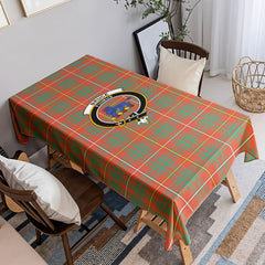 Bruce Ancient Tartan Crest Tablecloth