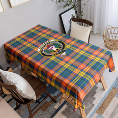 Buchanan Ancient Tartan Crest Tablecloth