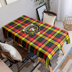 Buchanan Modern Tartan Crest Tablecloth