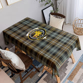 Campbell Argyll Weathered Tartan Crest Tablecloth