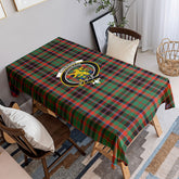 Cumming Hunting Ancient Tartan Crest Tablecloth