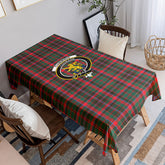 Cumming Hunting Modern Tartan Crest Tablecloth