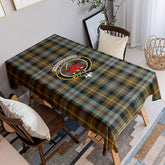 Farquharson Weathered Tartan Crest Tablecloth