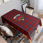 Kelly of Sleat Red Tartan Crest Tablecloth