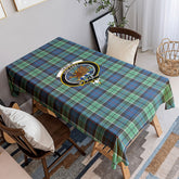 Leslie Hunting Ancient Tartan Crest Tablecloth
