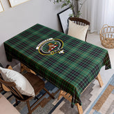 MacAuley Hunting Ancient Tartan Crest Tablecloth