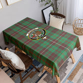McKinnon Hunting Ancient Tartan Crest Tablecloth