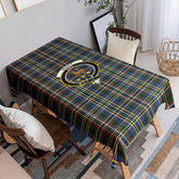 Scott Green Modern Tartan Crest Tablecloth