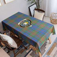 Stewart of Appin Hunting Ancient Tartan Crest Tablecloth