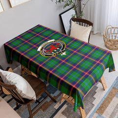 Young Modern Tartan Crest Tablecloth