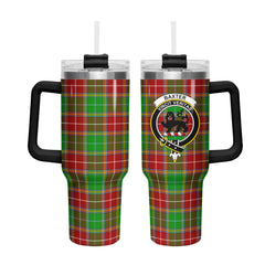 Baxter Modern Tartan Crest 40 oz Insulated Tumbler with Handle