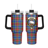 Beaton Modern Tartan Crest 40 oz Insulated Tumbler with Handle