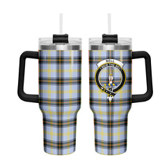 Bell of the Borders Tartan Crest 40 oz Insulated Tumbler with Handle