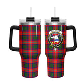 Belshes Tartan Crest 40 oz Insulated Tumbler with Handle