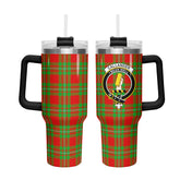 Callander Tartan Crest 40 oz Insulated Tumbler with Handle