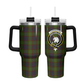 Cunningham Hunting Modern Tartan Crest 40 oz Insulated Tumbler with Handle