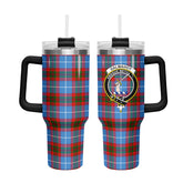 Dalmahoy Tartan Crest 40 oz Insulated Tumbler with Handle