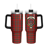 Dalzell Tartan Crest 40 oz Insulated Tumbler with Handle