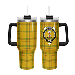 Houston Tartan Crest 40 oz Insulated Tumbler with Handle