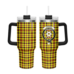 Jardine Tartan Crest 40 oz Insulated Tumbler with Handle