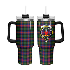 Logan Modern Tartan Crest 40 oz Insulated Tumbler with Handle