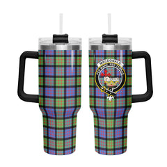 MacDonald Ancient Tartan Crest 40 oz Insulated Tumbler with Handle