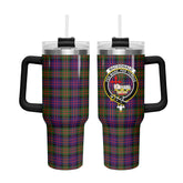 MacDonald Modern Tartan Crest 40 oz Insulated Tumbler with Handle