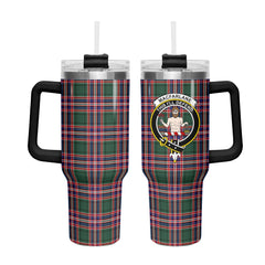 MacFarlane Hunting Modern Tartan Crest 40 oz Insulated Tumbler with Handle