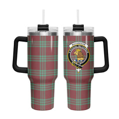 MacGregor Hunting Ancient Tartan Crest 40 oz Insulated Tumbler with Handle