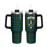 MacKay Modern Tartan Crest 40 oz Insulated Tumbler with Handle