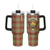 McGillivray Hunting Ancient Tartan Crest 40 oz Insulated Tumbler with Handle
