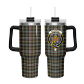 McKenzie Weathered Tartan Crest 40 oz Insulated Tumbler with Handle
