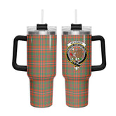 McKinnon Ancient Tartan Crest 40 oz Insulated Tumbler with Handle