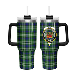 Mow Tartan Crest 40 oz Insulated Tumbler with Handle
