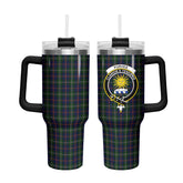 Purves Tartan Crest 40 oz Insulated Tumbler with Handle