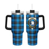 Ramsay Blue Ancient Tartan Crest 40 oz Insulated Tumbler with Handle