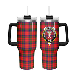 Robertson Modern Tartan Crest 40 oz Insulated Tumbler with Handle