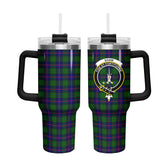 Shaw Modern Tartan Crest 40 oz Insulated Tumbler with Handle