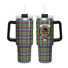 Stirling (of Keir) Tartan Crest 40 oz Insulated Tumbler with Handle