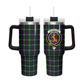 Sutherland Modern Tartan Crest 40 oz Insulated Tumbler with Handle