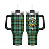Wallace Hunting Ancient Tartan Crest 40 oz Insulated Tumbler with Handle