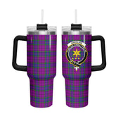 Wardlaw Modern Tartan Crest 40 oz Insulated Tumbler with Handle
