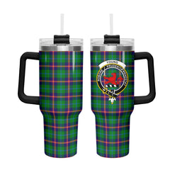 Young Modern Tartan Crest 40 oz Insulated Tumbler with Handle