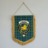 Campbell Ancient 02 Tartan Crest Wall Hanging Banner - Wood Pole