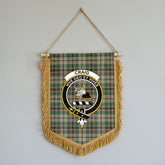 Craig Ancient Tartan Crest Wall Hanging Banner - Wood Pole