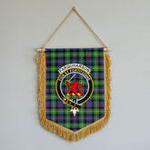 Farquharson Ancient Tartan Crest Wall Hanging Banner - Wood Pole