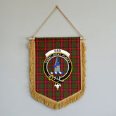 Ged Tartan Crest Wall Hanging Banner - Wood Pole