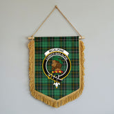 McAlpine Ancient Tartan Crest Wall Hanging Banner - Wood Pole