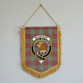 McGregor Hunting Ancient Tartan Crest Wall Hanging Banner - Wood Pole